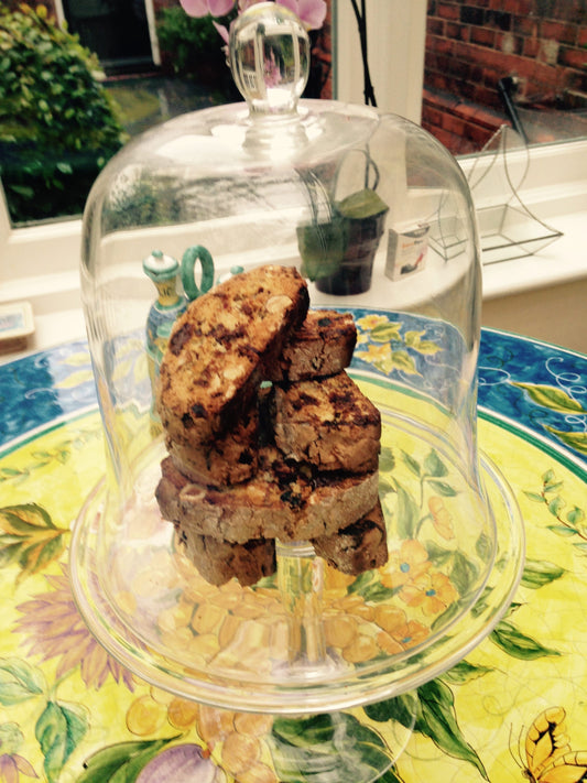 Cherry, Chocolate and Almond Baby Biscotti