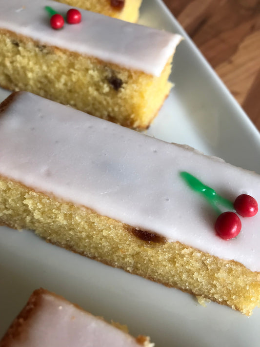 Cherry Almond Traybake Slices & Pistachio and Raspberry Swiss Roll