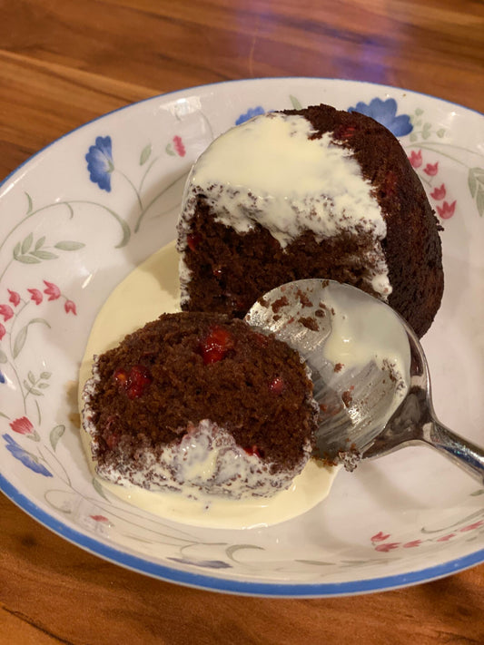 Choc and Berry Steamed Puddings