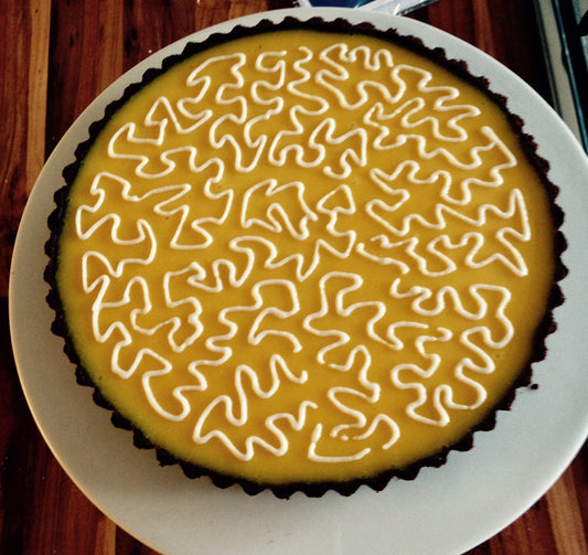 Chocolate Crusted Passion Fruit Tart