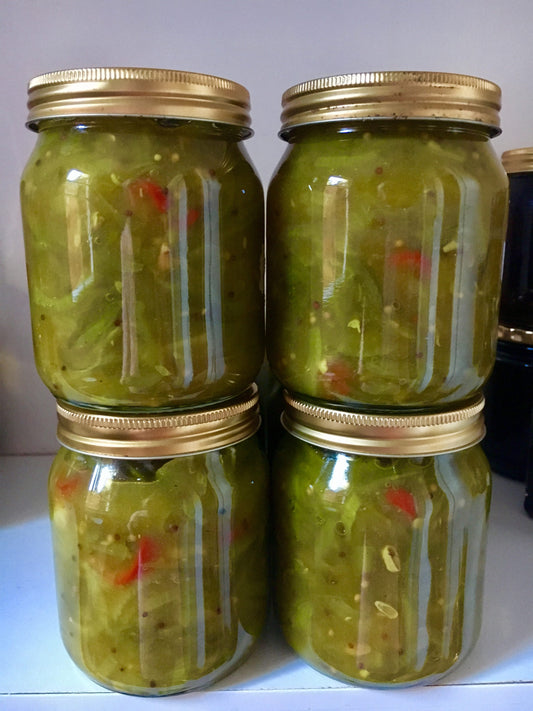 Pickled Runner Beans