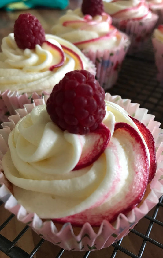 Raspberry Ripple Cupcakes