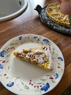 Rhubarb and Orange Custard Tart