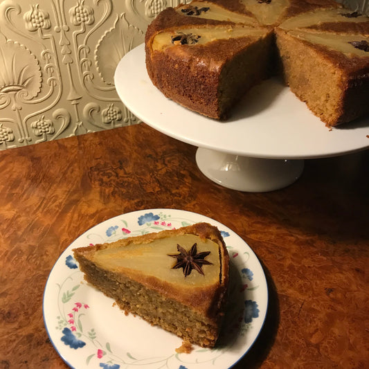 Spiced Pear Upside Down Cake