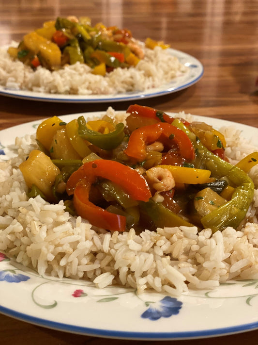 Sweet and Sour Prawns