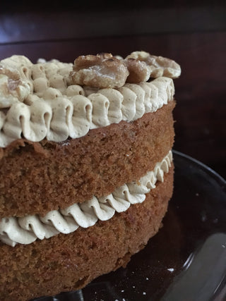 Gluten Free Coffee and Walnut Cake