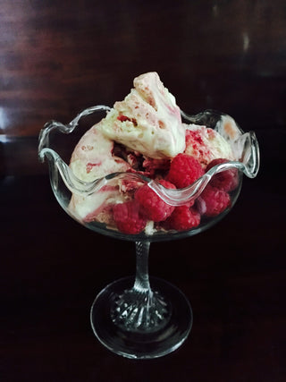 Raspberry Ripple Ice Cream (No Churn)
