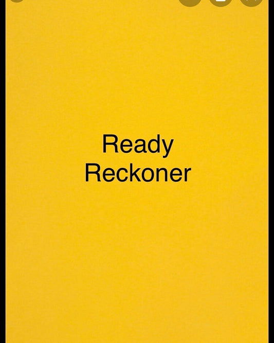 Tin Size Ready Reckoner