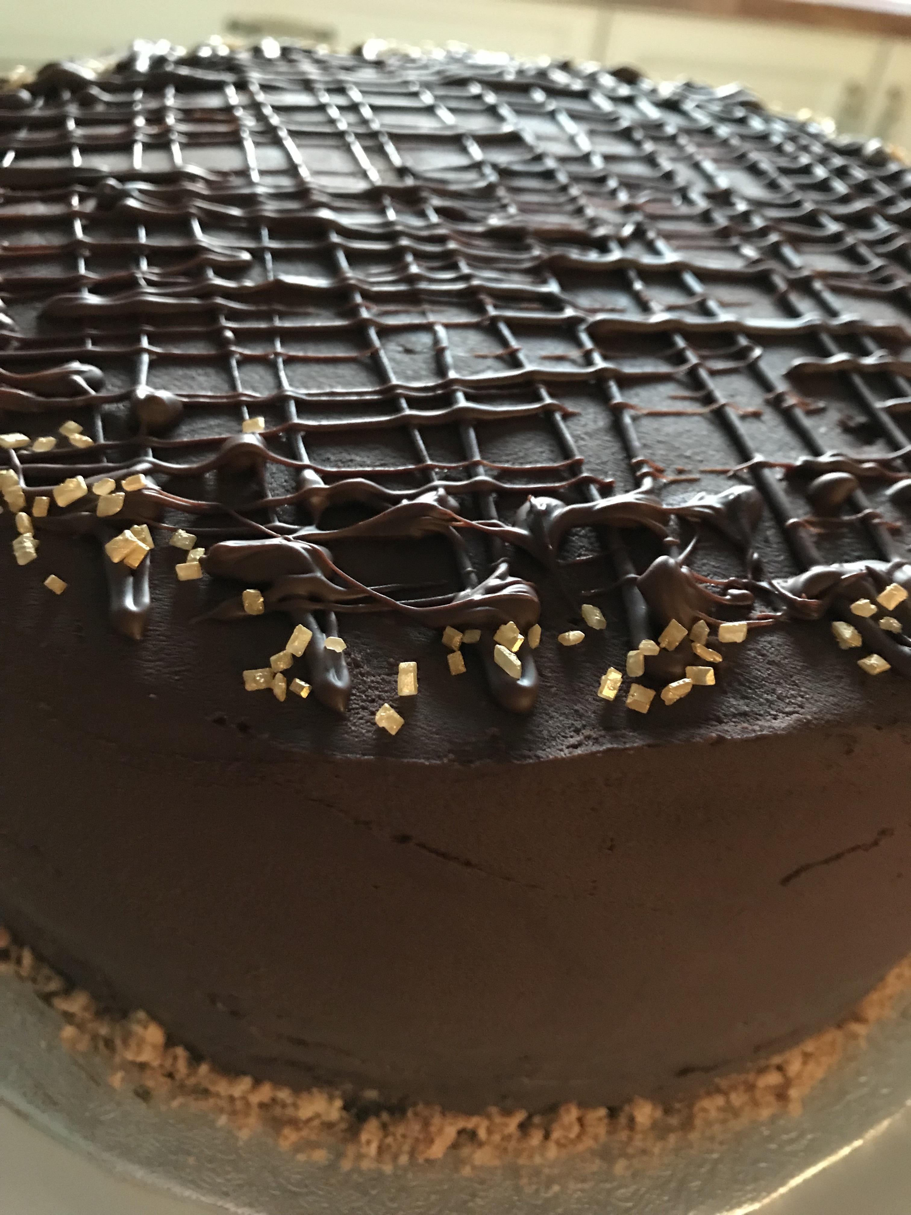 Rich Chocolate cake with Salted Caramel Filling