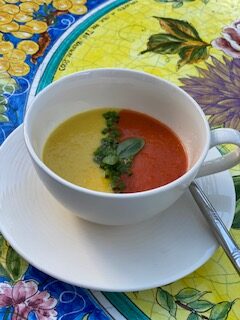 Red and Yellow Pepper Soup